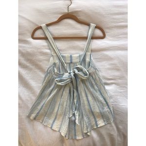 Apiece Apart Bow Tie Gauze Top